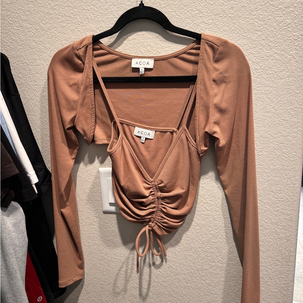 Crop top tank & crop cover
